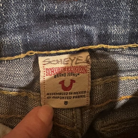 Excellent condition girls sz 8 True Religion Julie jeans - Picture 5 of 5